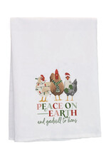 Sincere Surroundings Peace On Earth Hens Towel