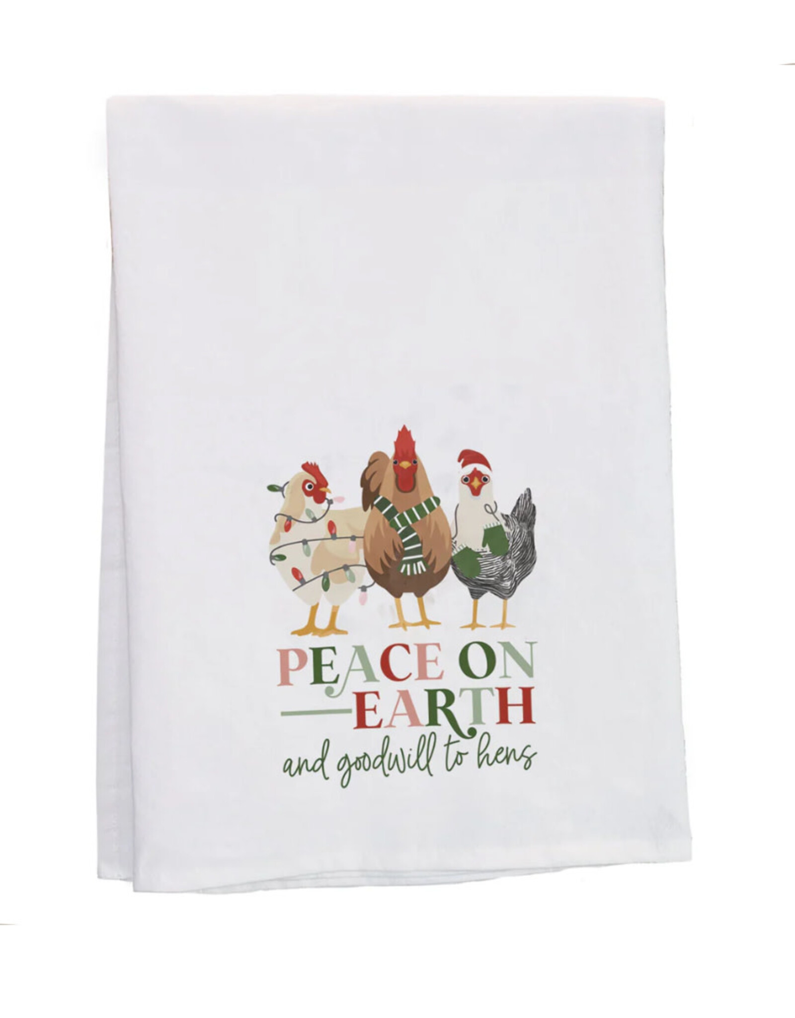 Sincere Surroundings Peace On Earth Hens Towel