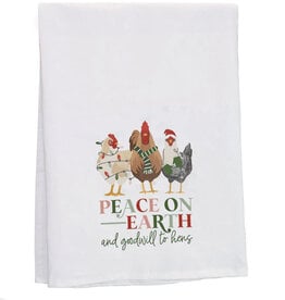 Sincere Surroundings Peace On Earth Hens Towel