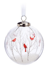 Abbott Cardinal in Trees Ball Ornament
