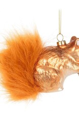 Abbott Red Squirrel w/ Fur Tail Ornament