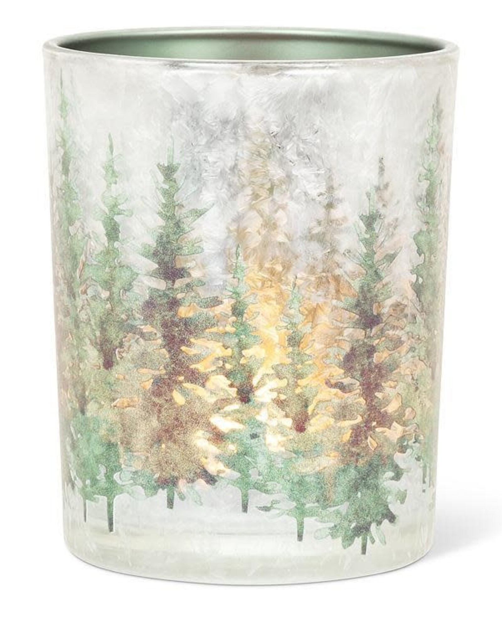 Abbott 5" Frosted Winter Forest Candle Holder