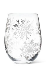 Abbott Snowflakes Stemless Wine Glass