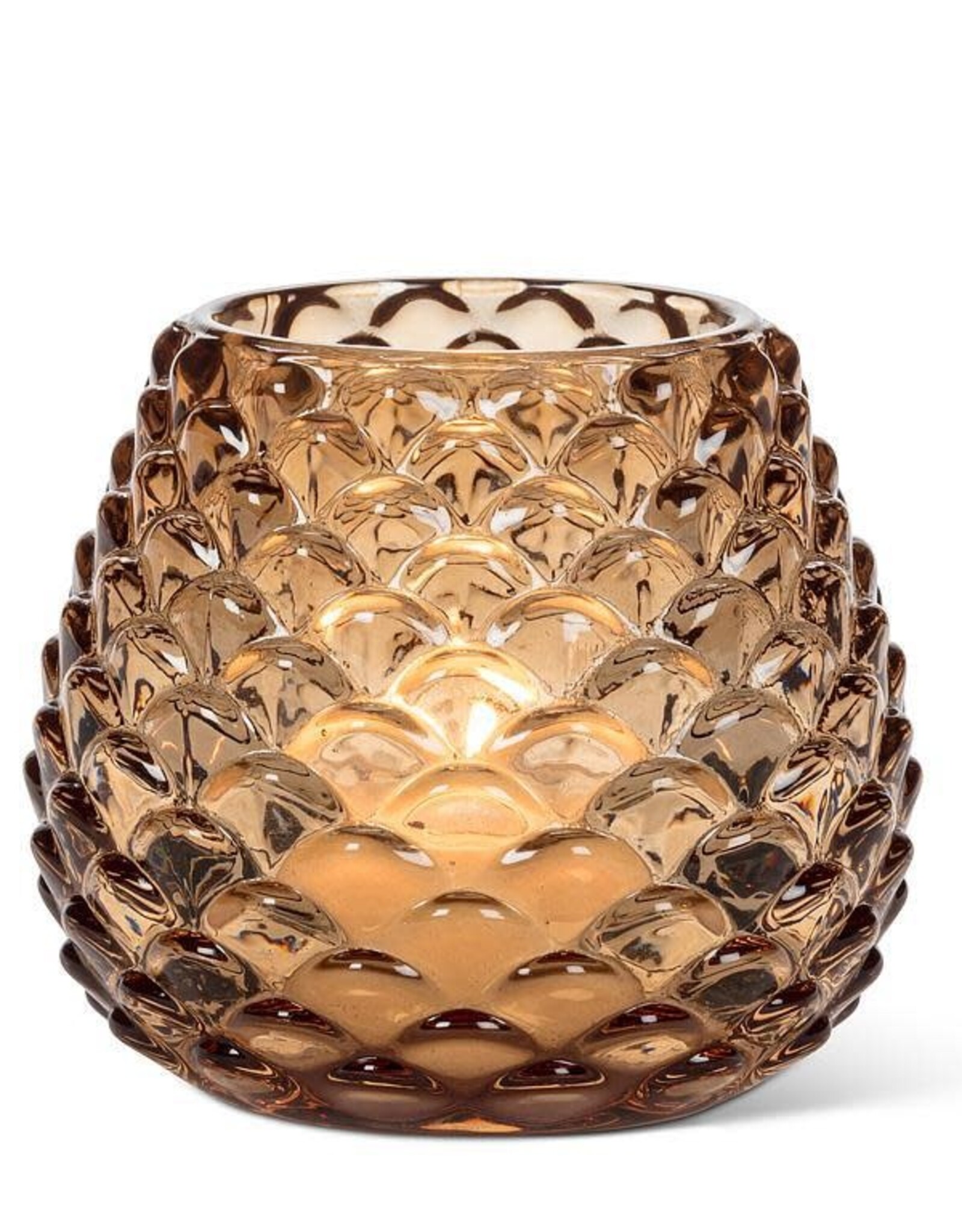 Abbott Medium Amber Pinecone Tealight