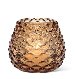 Abbott Medium Amber Pinecone Tealight