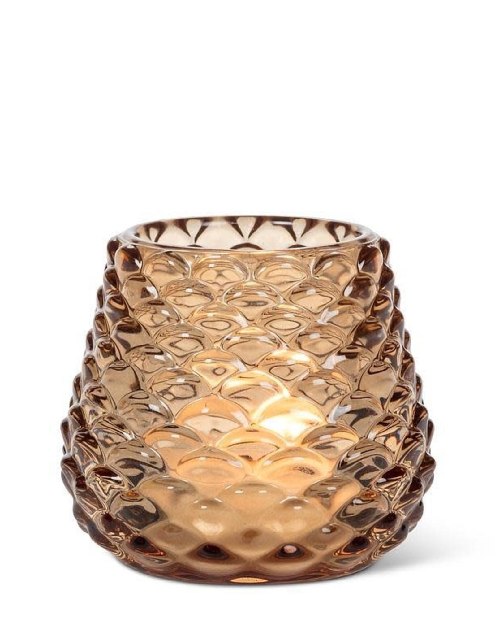 Abbott Small Amber Pinecone Tealight