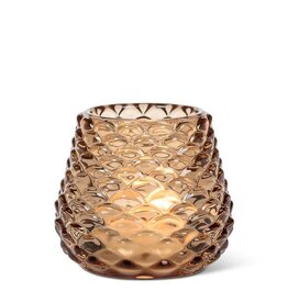 Abbott Small Amber Pinecone Tealight