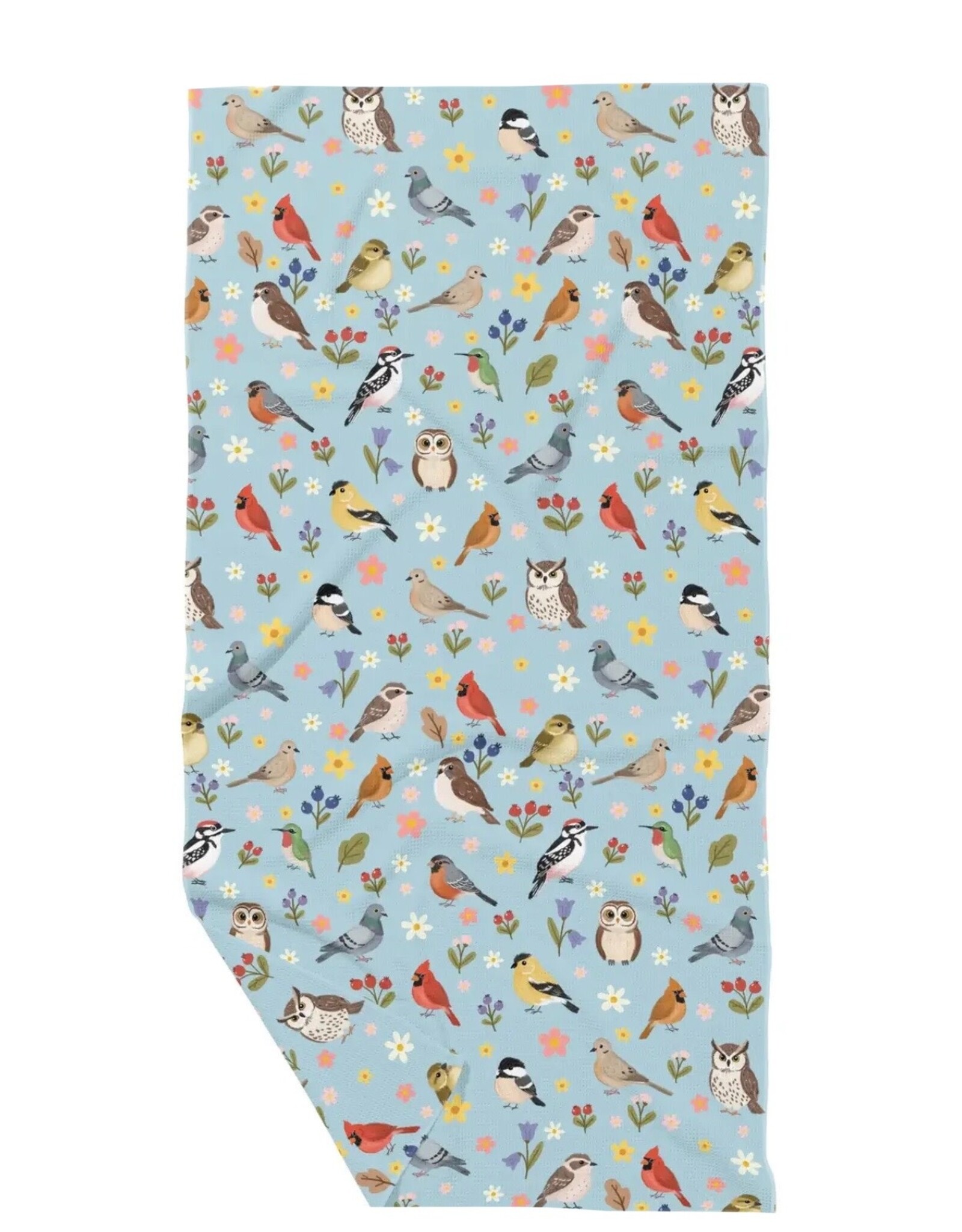 June Apothicarie All the Birds Double Sided Waffle Dish Towel