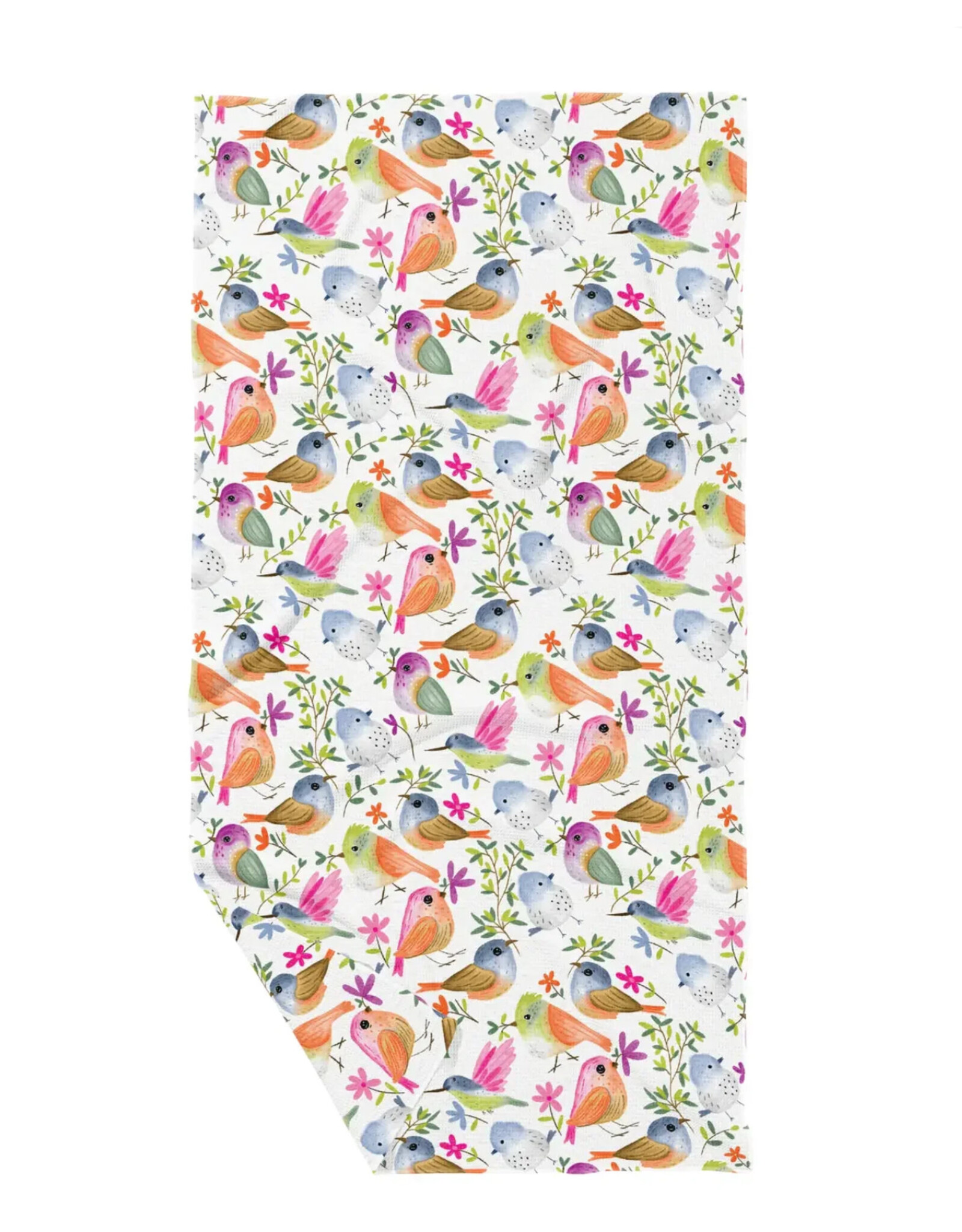 June Apothicarie Birds and Branches Double Sided Waffle Dish Towel