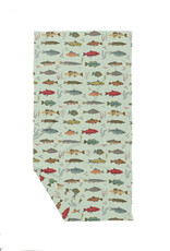 June Apothicarie Freshwater Fish Waffle Recycled Dish Towel