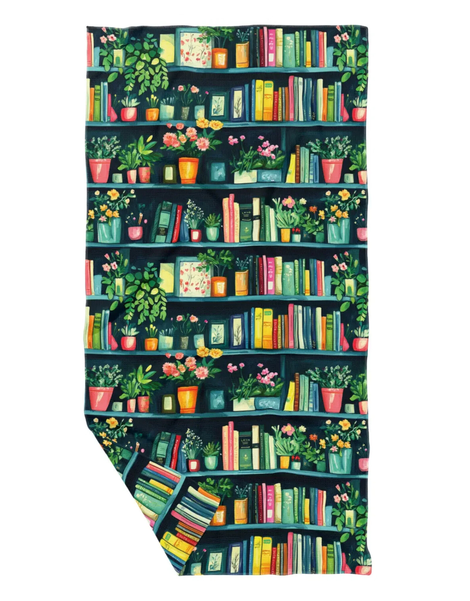 June Apothicarie House Plants and Books Double Sided Waffle Dish Towel