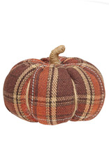 Collins Painting & Design Medium Harvest Plaid Fall Fabric Pumpkin