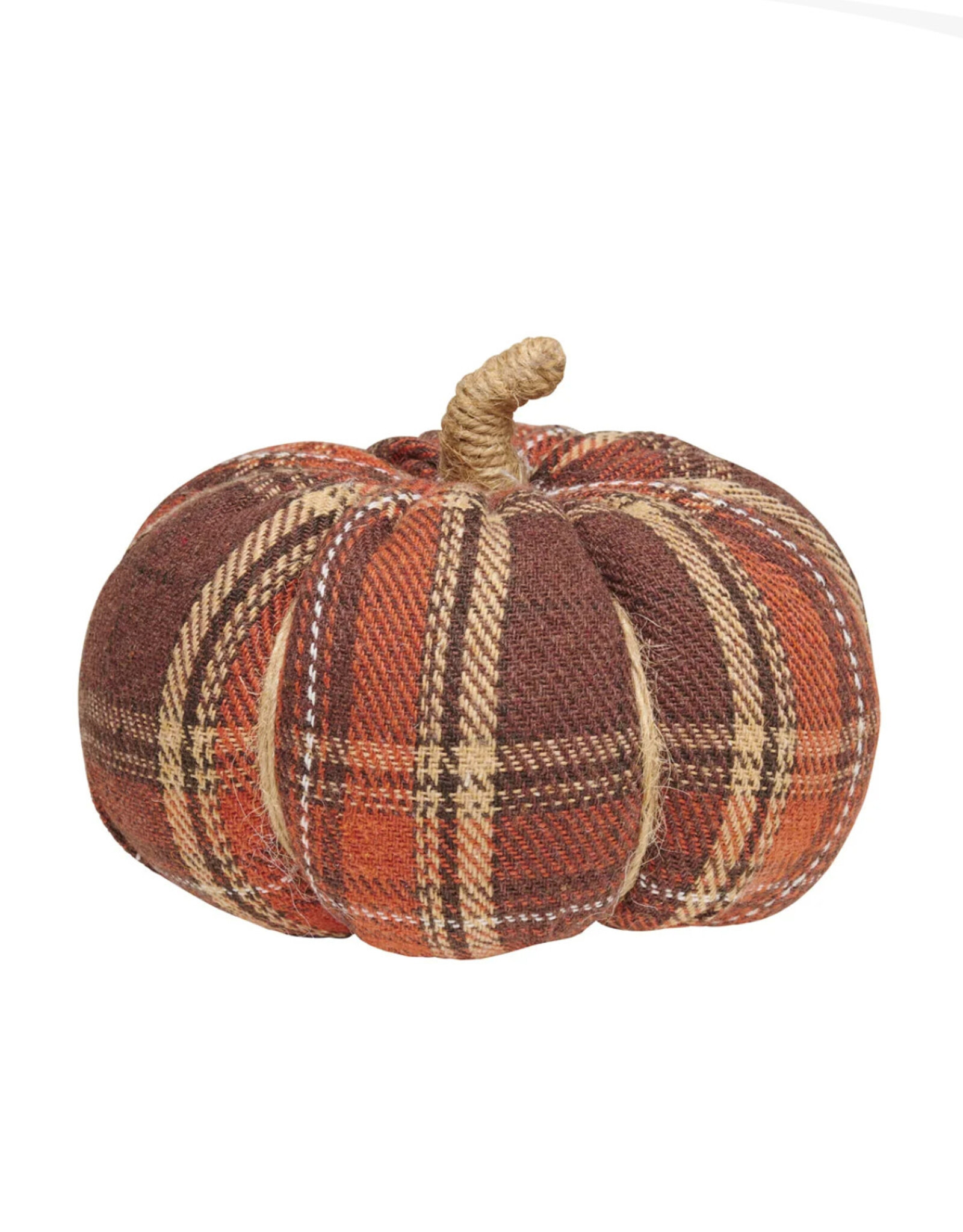Collins Painting & Design Medium Harvest Plaid Fall Fabric Pumpkin