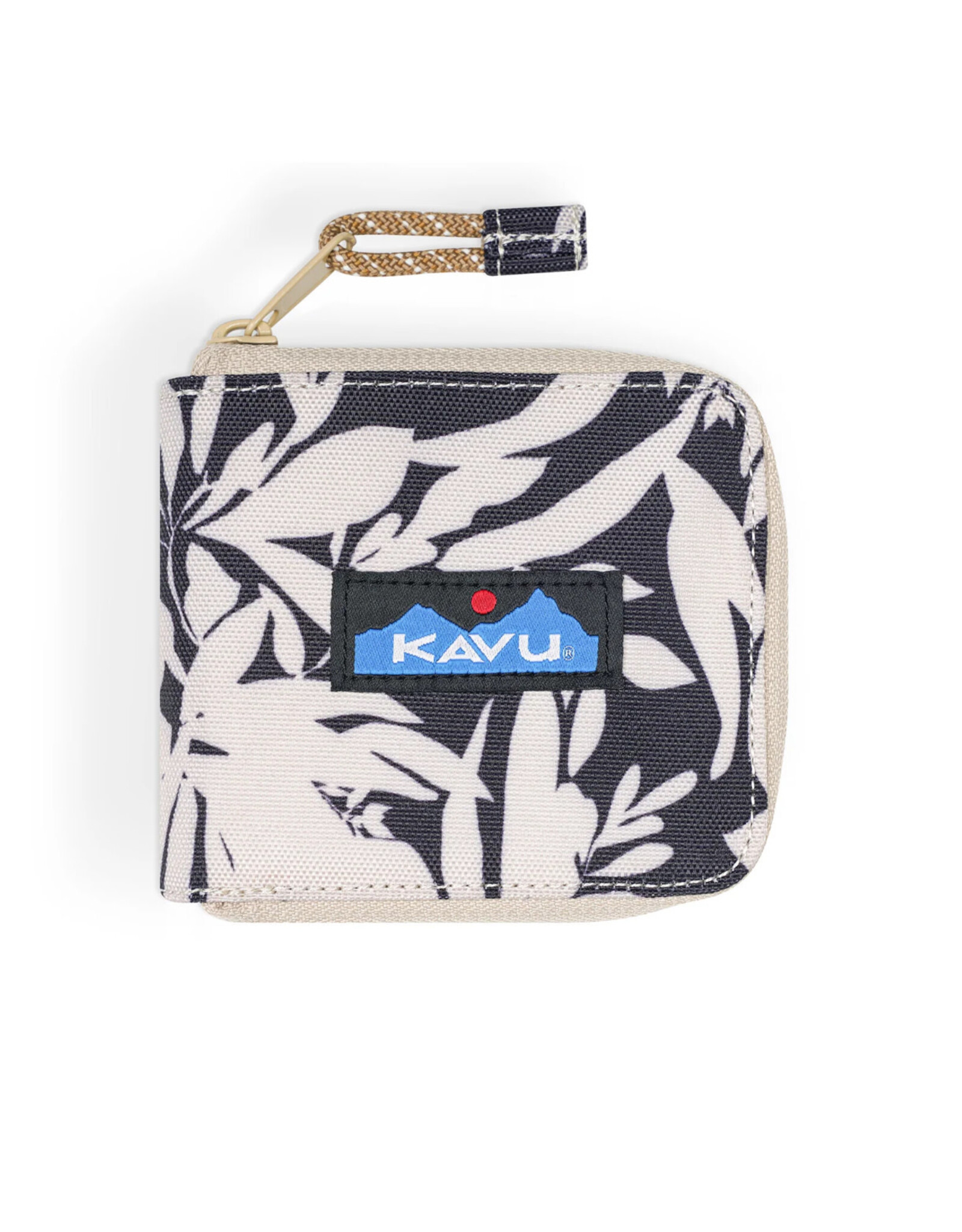 Kavu Zip Around Wallet - BW Fronds