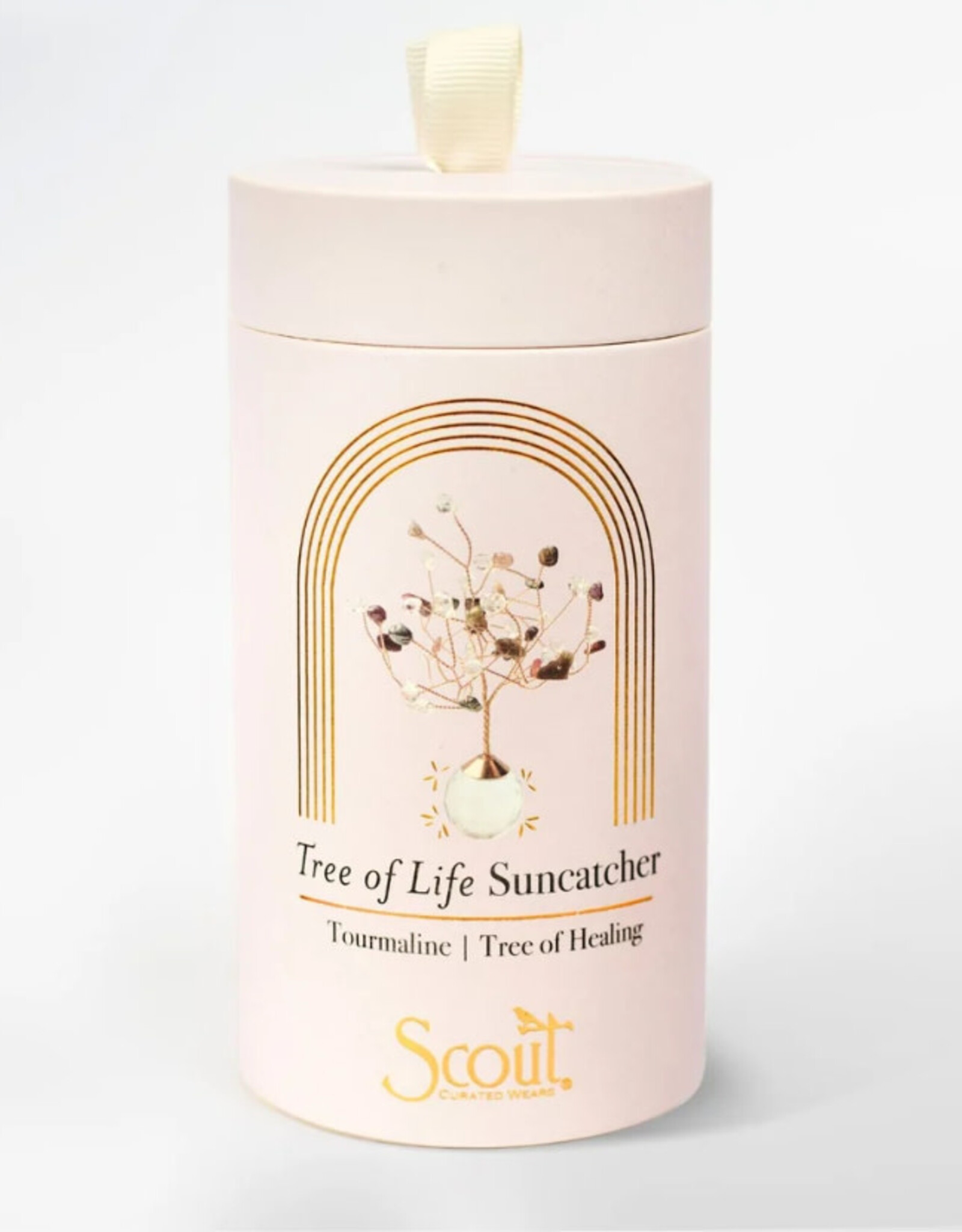 Scout Suncatcher Tree of Life - Tourmaline/Healing/Gold