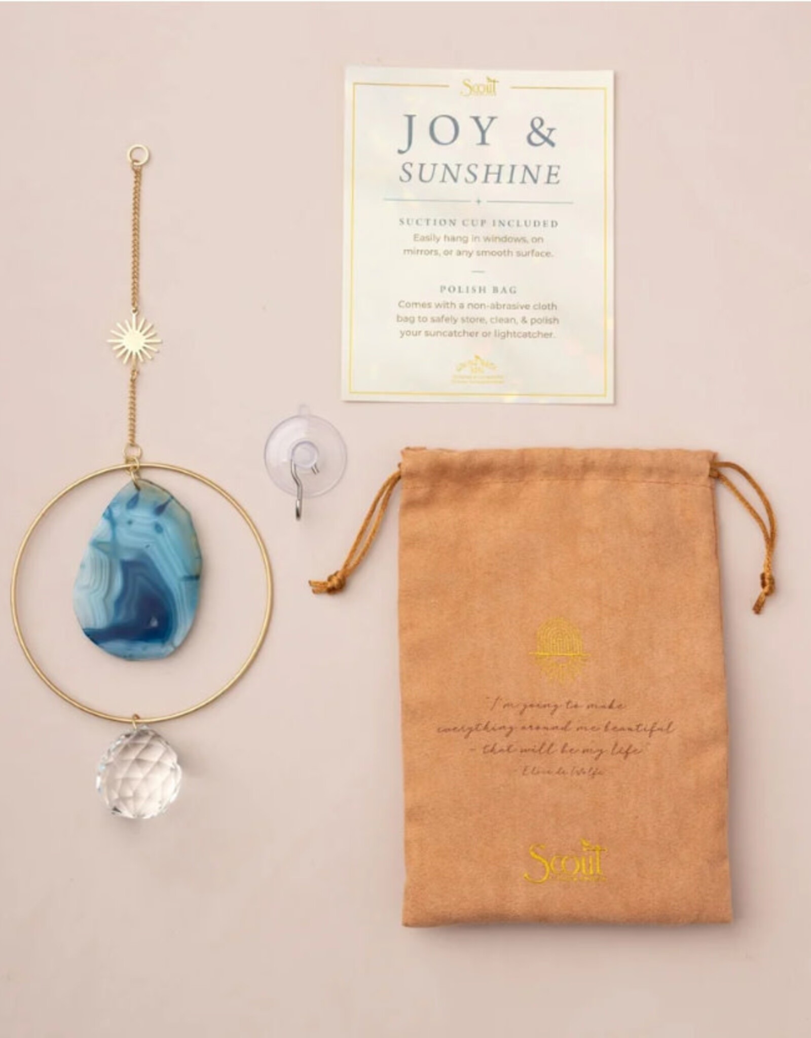 Scout Stone Suncatcher - Sun/Blue Agate