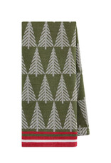 Design Imports Balsam Stroll Green Tree Jacquard Dish Towel