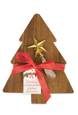 Design Imports Tree with Star Spreader Cutting Board Gift Set