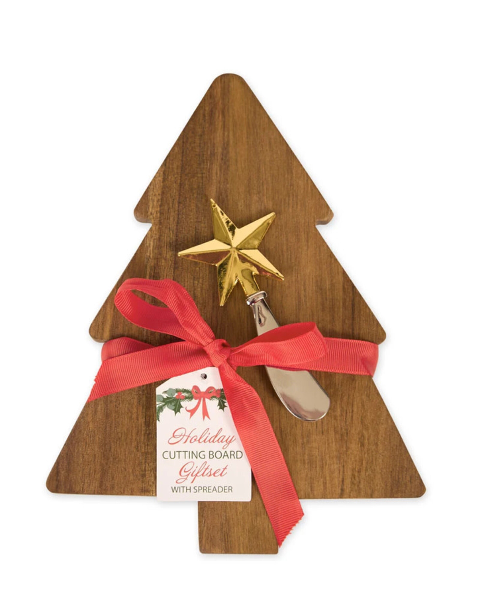 Design Imports Tree with Star Spreader Cutting Board Gift Set