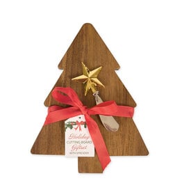 Design Imports Tree with Star Spreader Cutting Board Gift Set