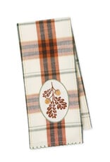 Design Imports Acorns & Oak Leaves Embellished  Dishtowel