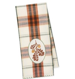 Design Imports Acorns & Oak Leaves Embellished  Dishtowel