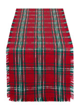 Design Imports Holiday Tartan Plaid Table Runner