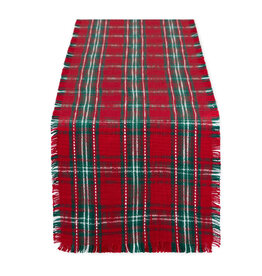 Design Imports Holiday Tartan Plaid Table Runner