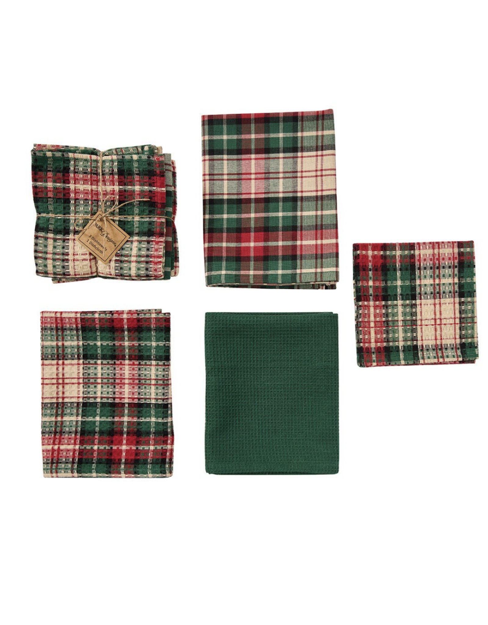 Park Designs 3 Dishtowels/1 Dishcloth Set - Winter Spice