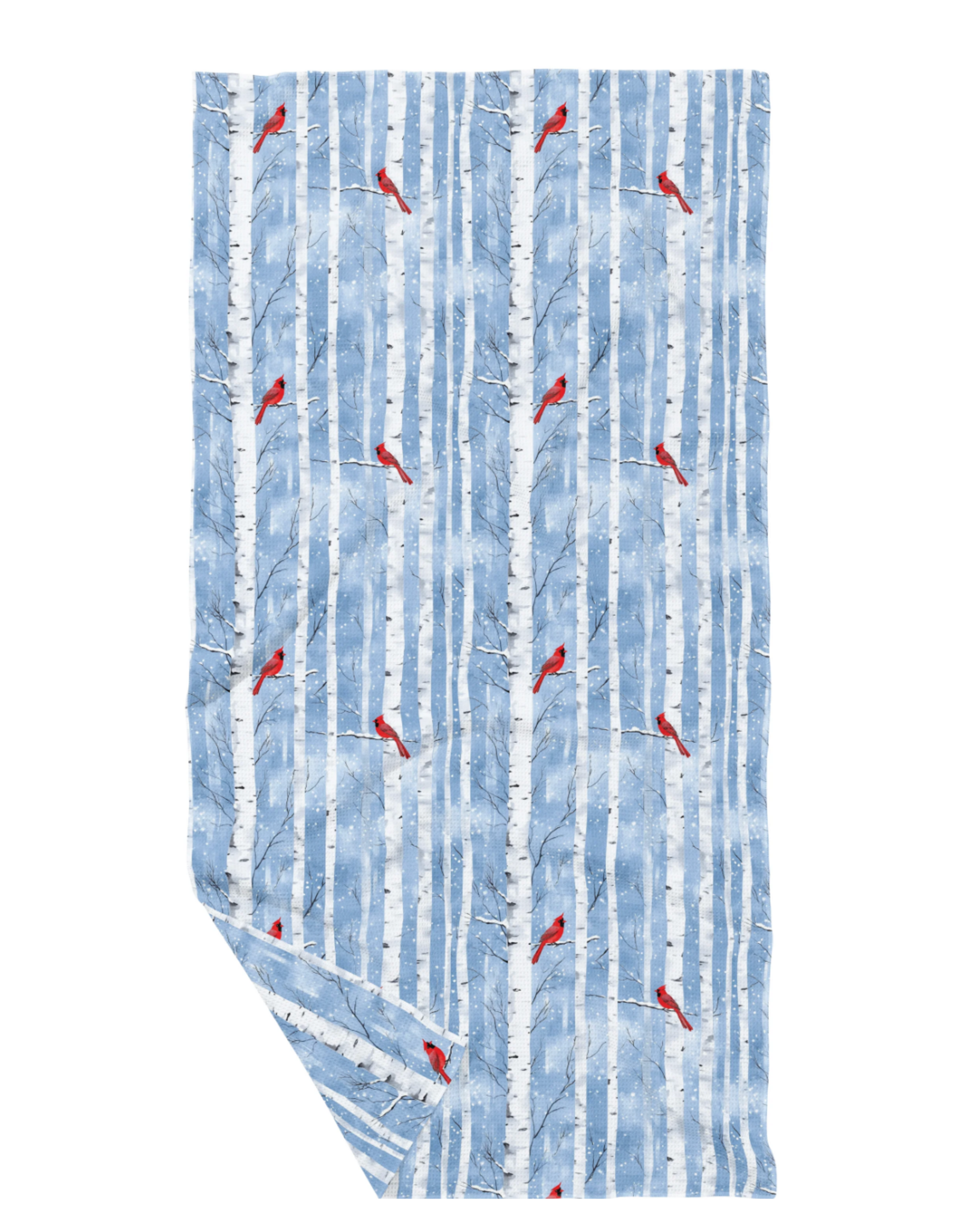 June Apothicarie Birch Cardinal Double Sided Recycled Dish Towel