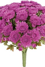 Select Artificials 14" UV Mum Bush - Purple