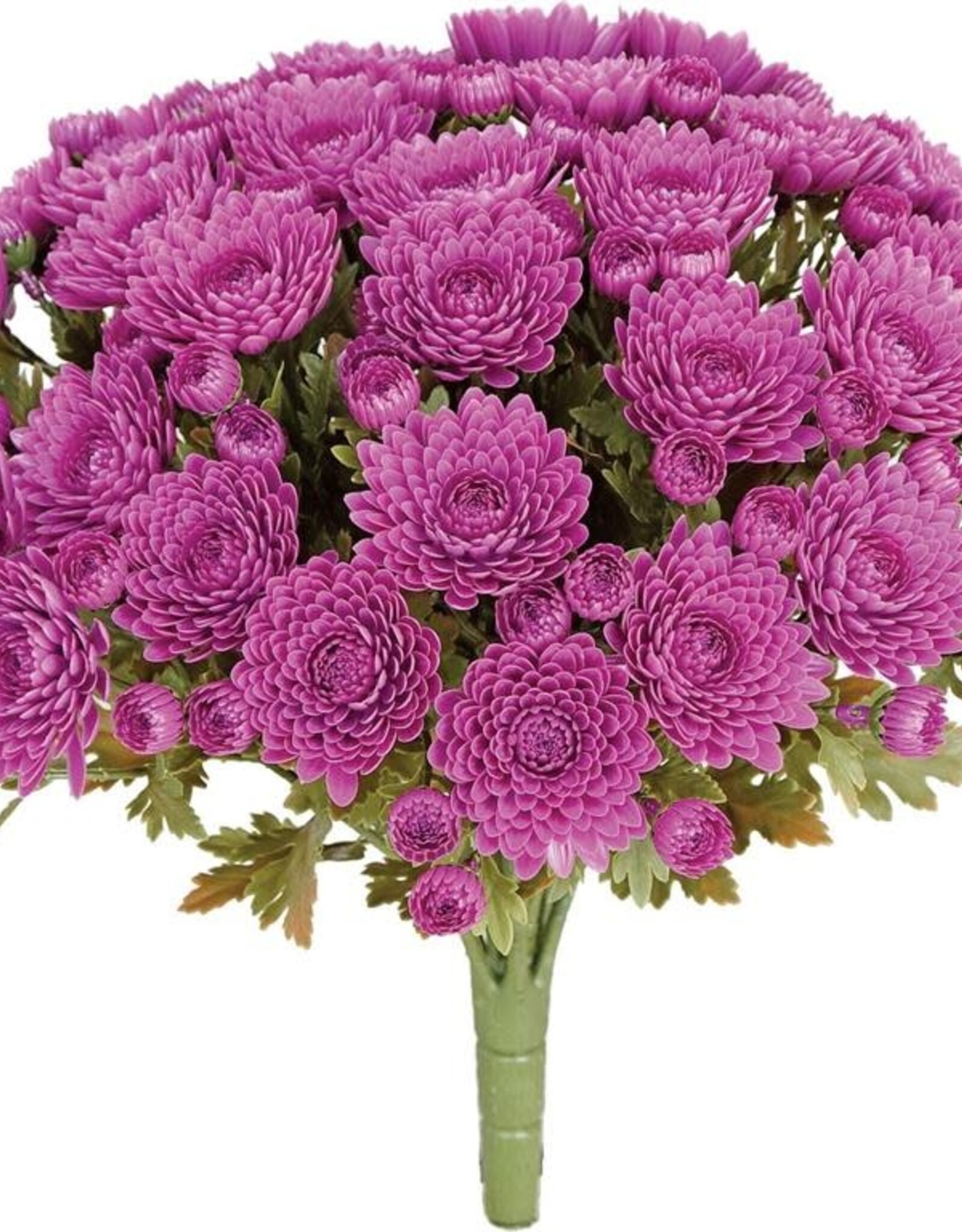 Select Artificials 14" UV Mum Bush - Purple
