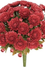 Select Artificials 14" UV Mum Bush - Rust