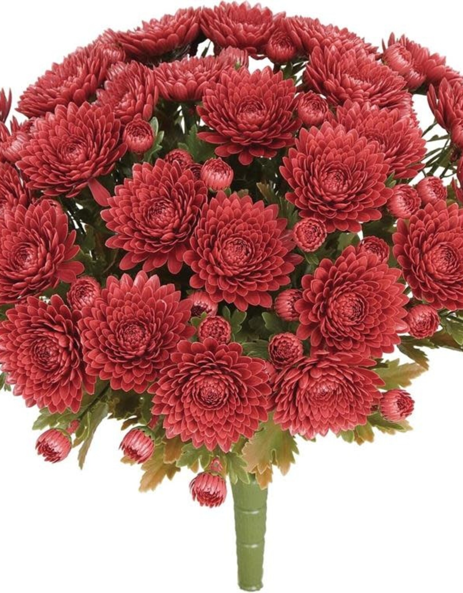 Select Artificials 14" UV Mum Bush - Rust
