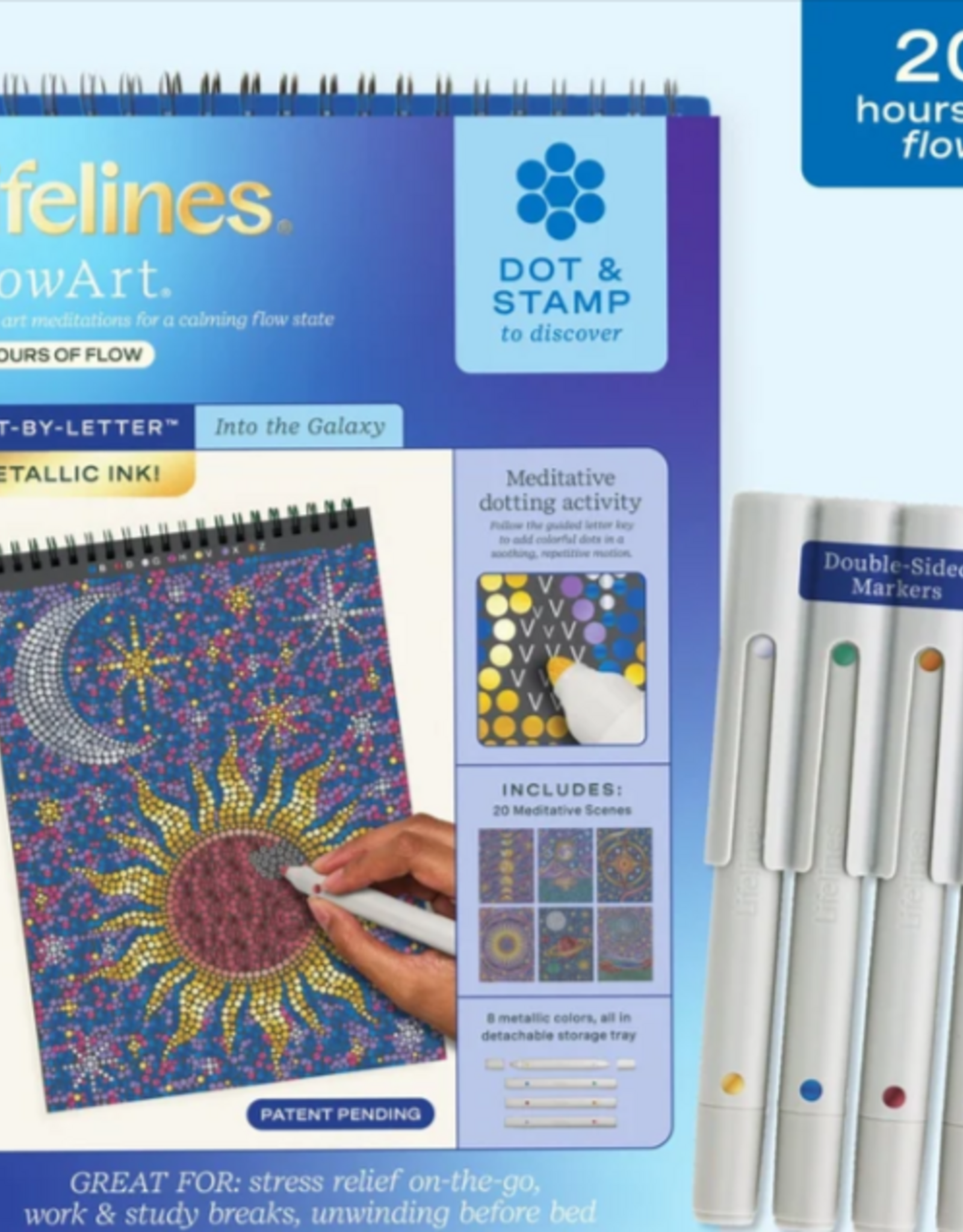 Lifelines FlowArt® - Dot-By-Letter - Into the Galaxy (Metallic)