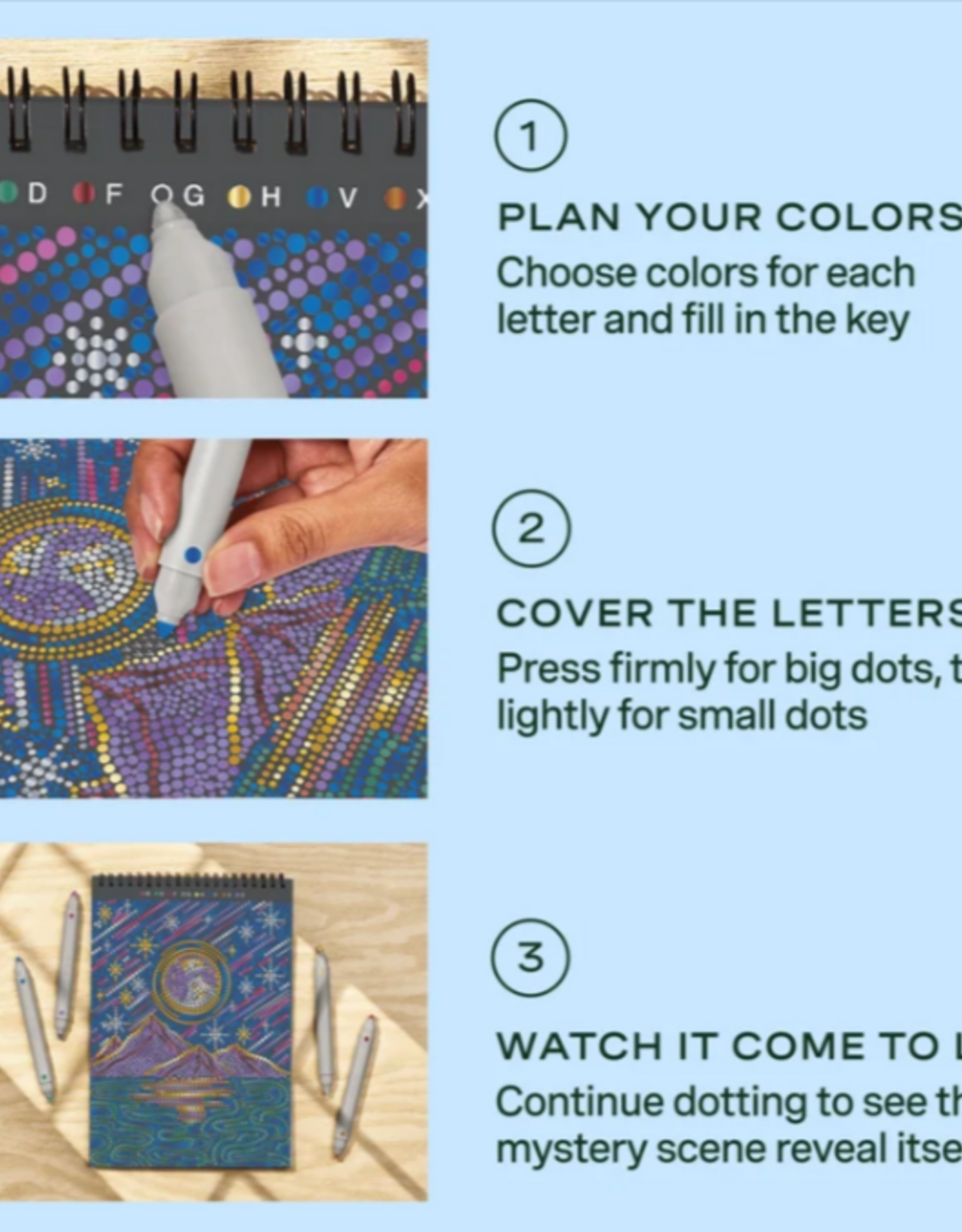 Lifelines FlowArt® - Dot-By-Letter - Into the Galaxy (Metallic)