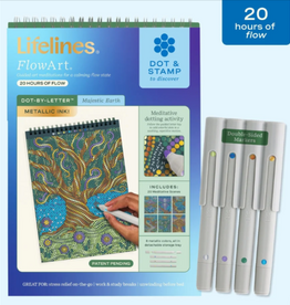 Lifelines FlowArt® - Dot-by-Letter - Majestic Earth (Metallic)