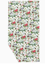 June Apothicarie Forest Birds Double Sided Waffle Dish Towel