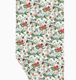 June Apothicarie Forest Birds Double Sided Waffle Dish Towel