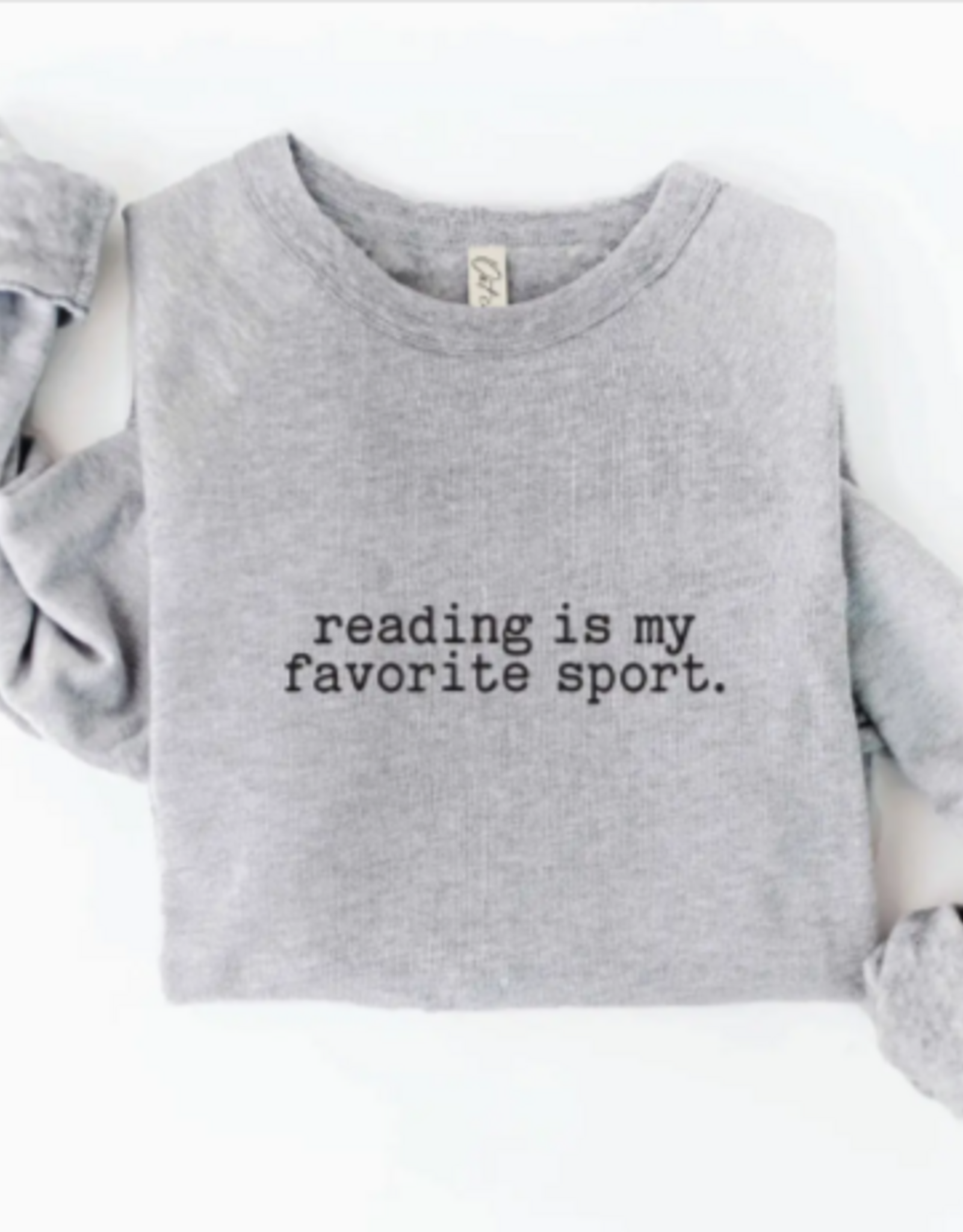 Oat Collective Reading is My Favorite Sport Crew Sweatshirt
