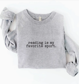 Oat Collective Reading is My Favorite Sport Crew Sweatshirt