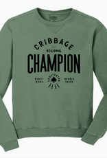 218 Clothing + Gift Cribbage Champion Premium Crew Sweatshirt