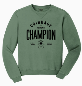 218 Clothing + Gift Cribbage Champion Premium Crew Sweatshirt
