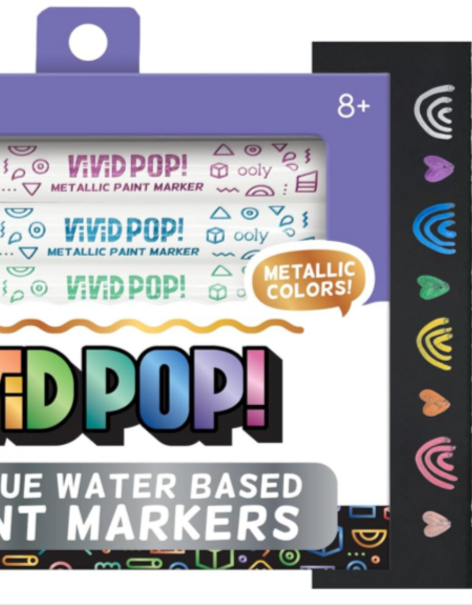 Ooly Opaque WaterBased Paint Markers - Metallic