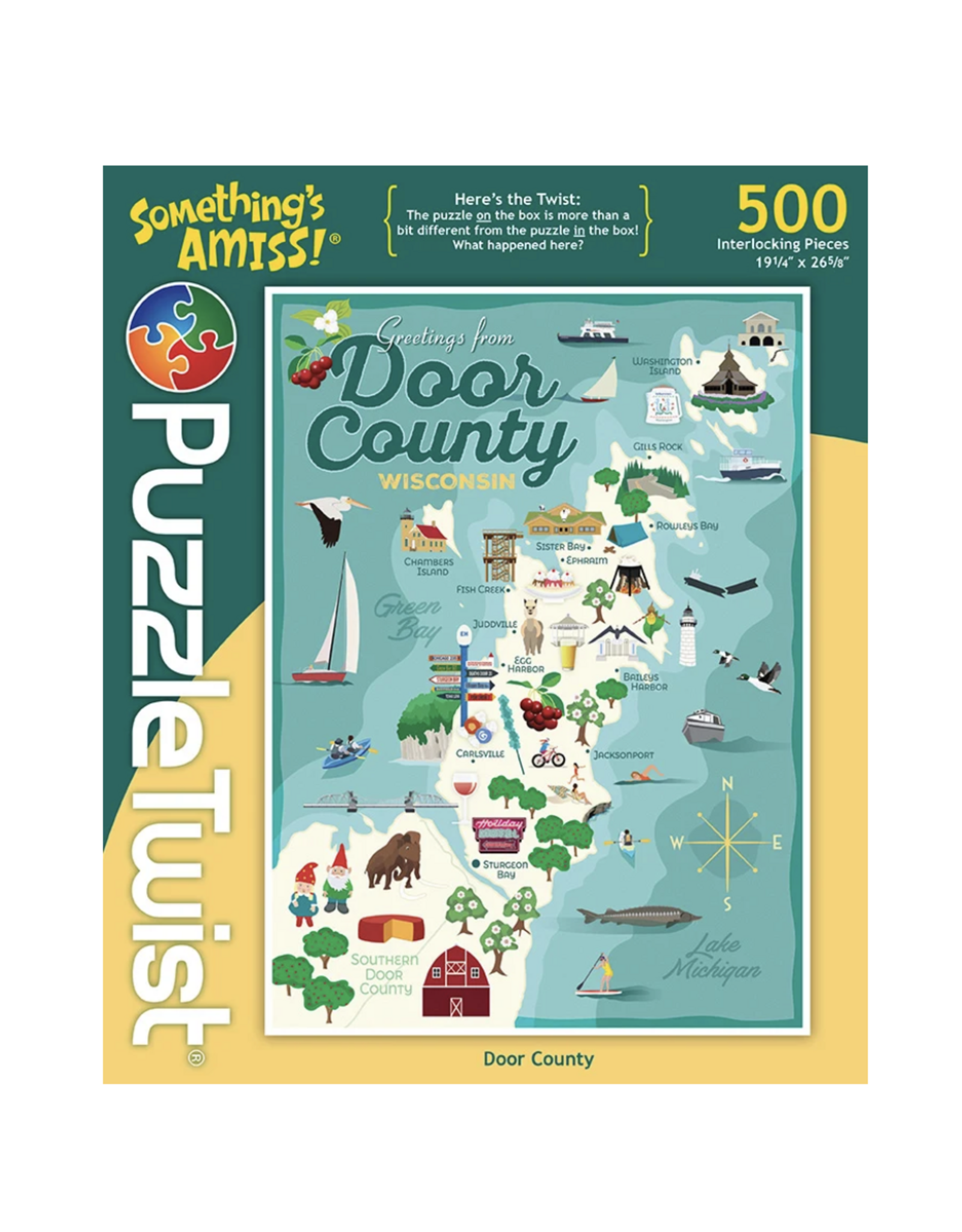 Something's Amiss Door County 500 Piece Puzzle Twist