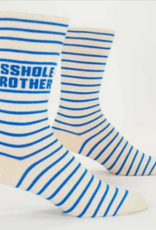 Blue Q A**hole Brother Men's Crew Socks