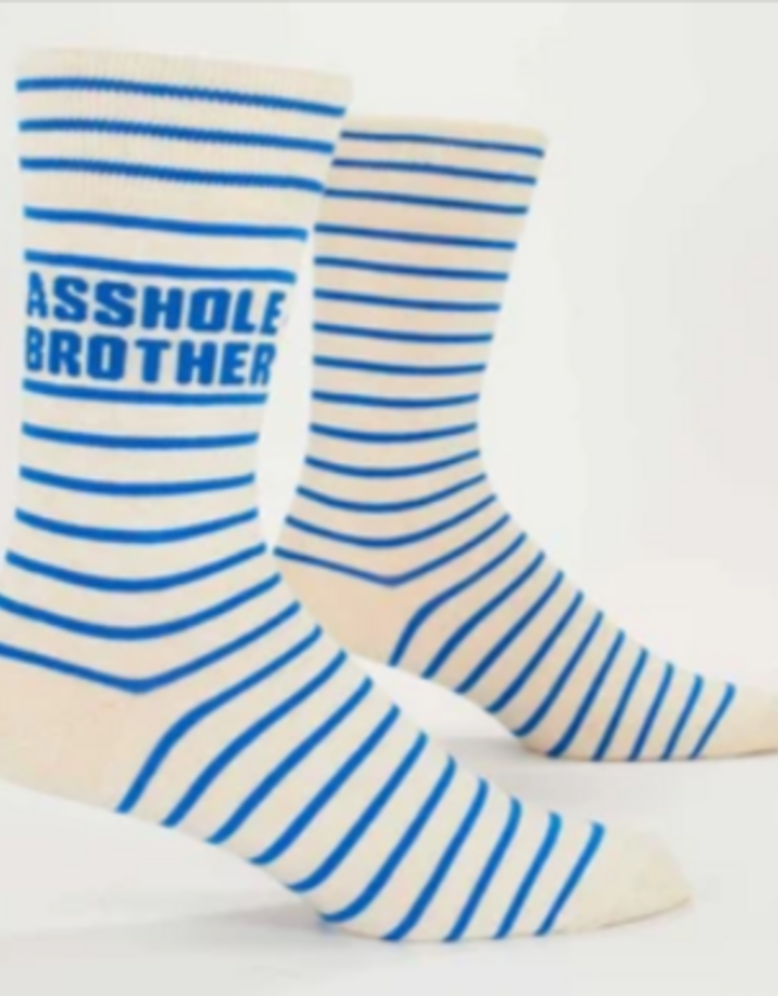 Blue Q A**hole Brother Men's Crew Socks