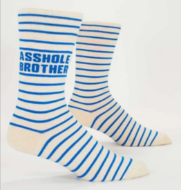 Blue Q A**hole Brother Men's Crew Socks