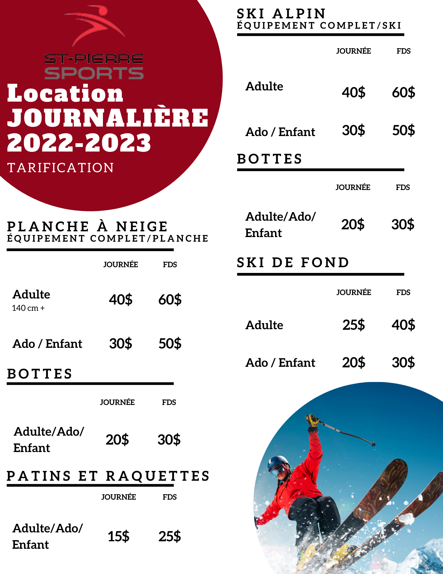 Location journalière 2022-2033