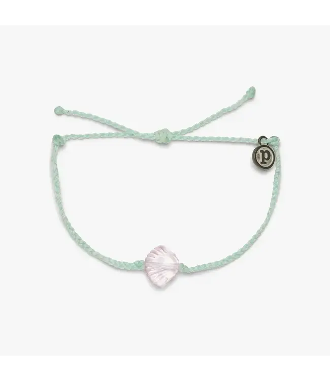 Pura Vida Sea Through You Shell Charm Brc Pink WINF Adult One Size